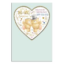 Mr &amp; Mrs Gorgeous Forever Friends Wedding Day Card