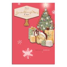 Granddaughter&#39;s 1st Christmas Forever Friends Christmas Card