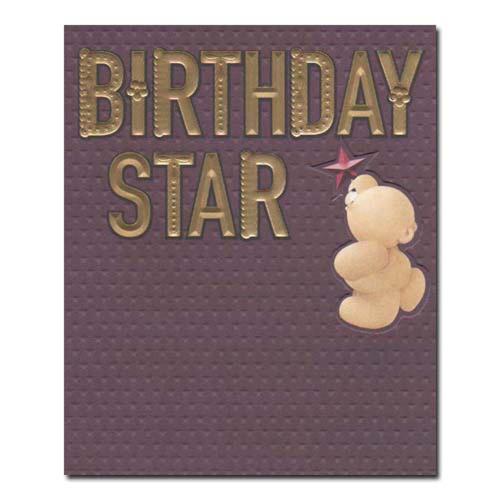 Birthday Star Forever Friends Card 