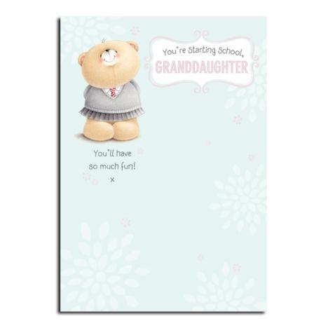 Granddaughters 1st Day of School Forever Friends Card 