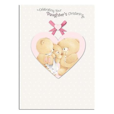 Daughter Christening Day Forever Friends Card 
