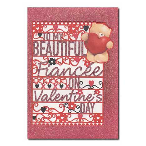 Fiancee Forever Friends Valentines Day Card 