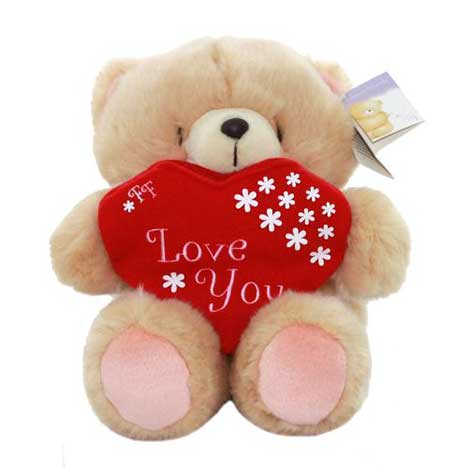 10" Forever Friends Bear with Love You Gift Holder 