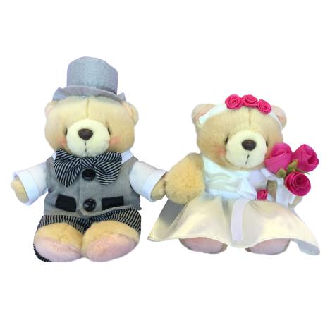 2 x 6" Wedding Couple Forever Friends Bear 