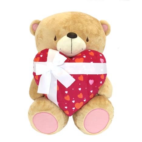 22" Bear With Red Heart and Bow Forever Friends Bear 