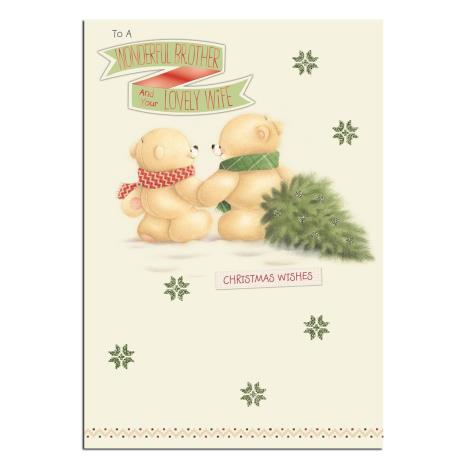 Brother & Wife Forever Friends Christmas Card 