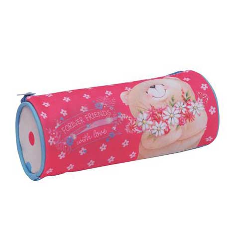 Forever Friends With Love Round Pencil Case 
