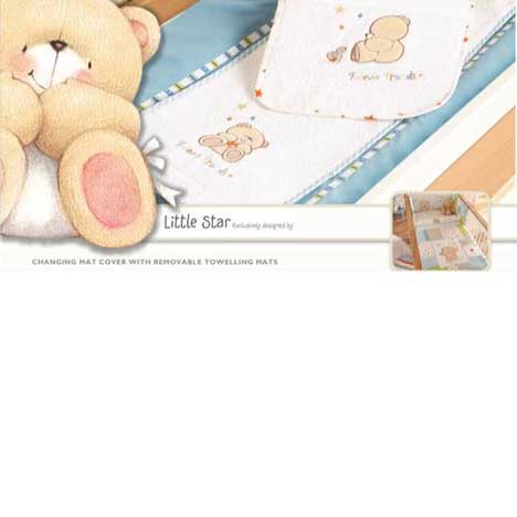 Forever Friends Little Star Changing Mat Cover with 2 Mats 