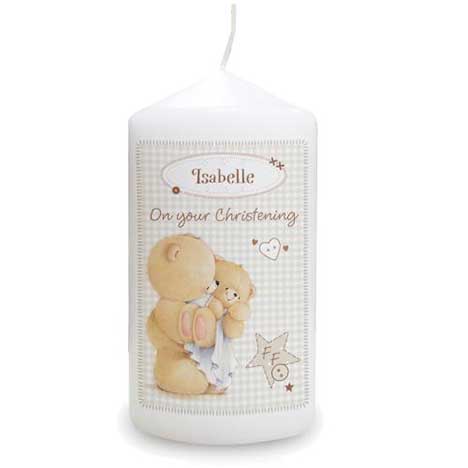 Personalised Forever Friends Baby Candle 