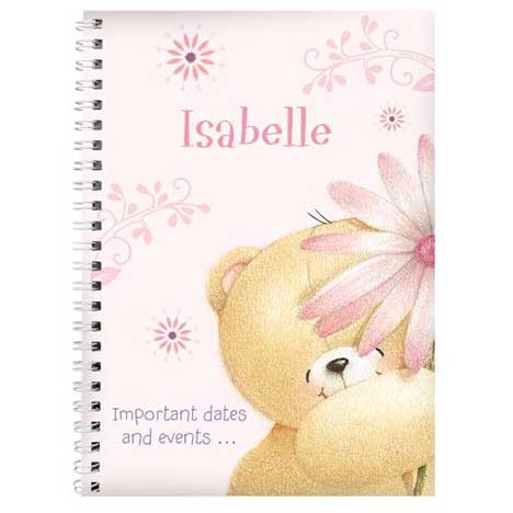 Personalised Forever Friends Big Flower Diary 