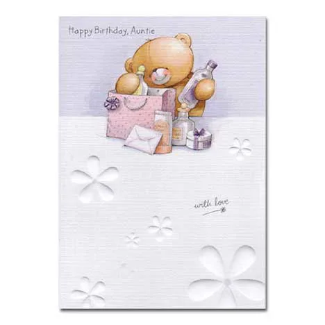 Auntie Birthday Forever Friends Card