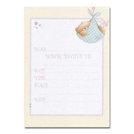 Baby Invitation Writing Paper and Envelopes