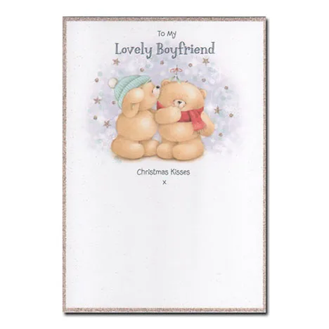 Lovely Boyfriend Forever Friends Christmas Card