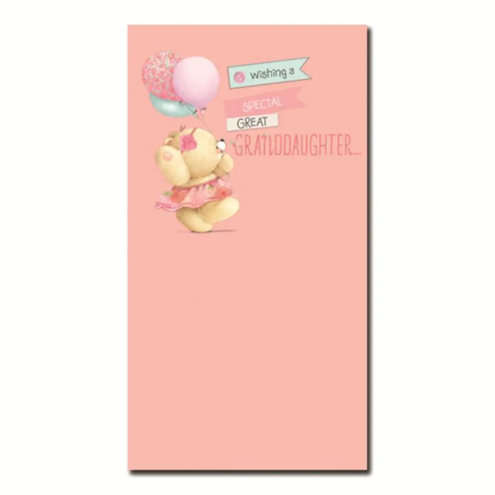 Great Granddaughter Forever Friends Birthday Card