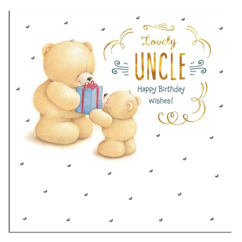 Lovely Uncle Forever Friends Birthday Card