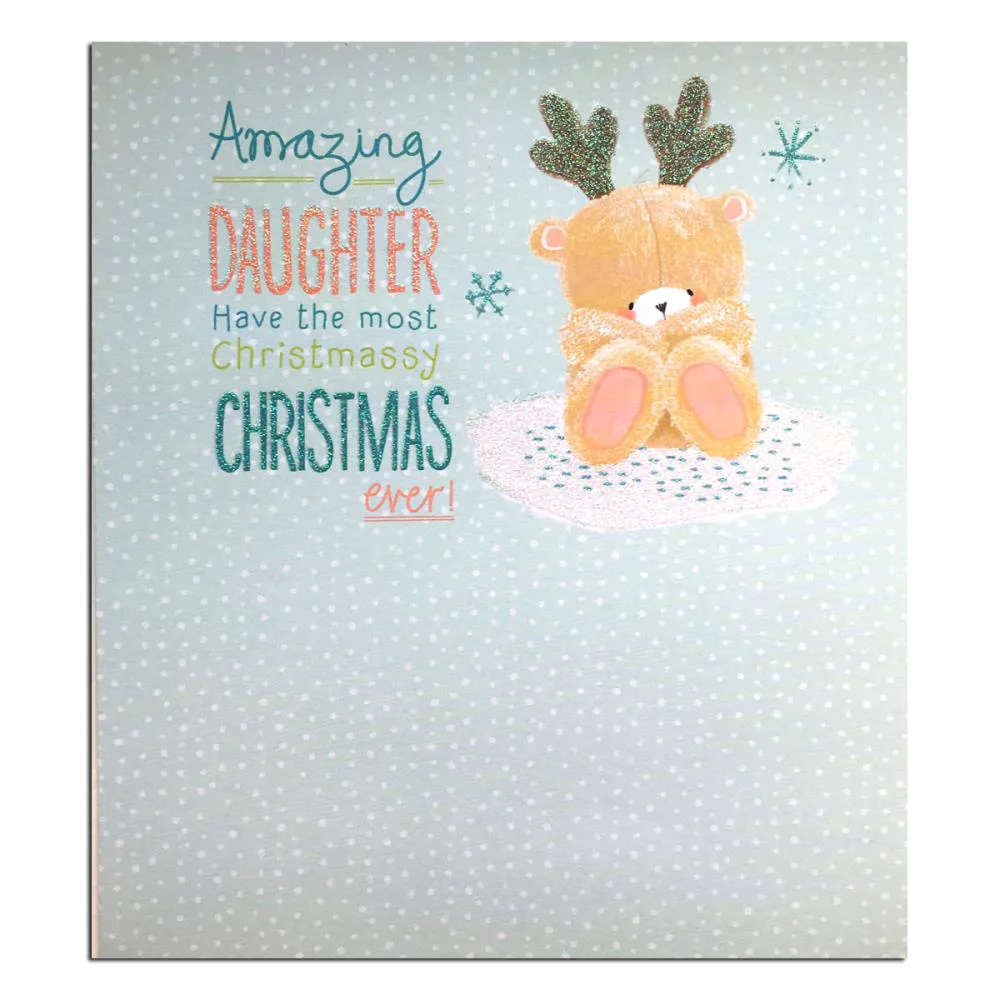 Amazing Daughter Forever Friends Christmas Card