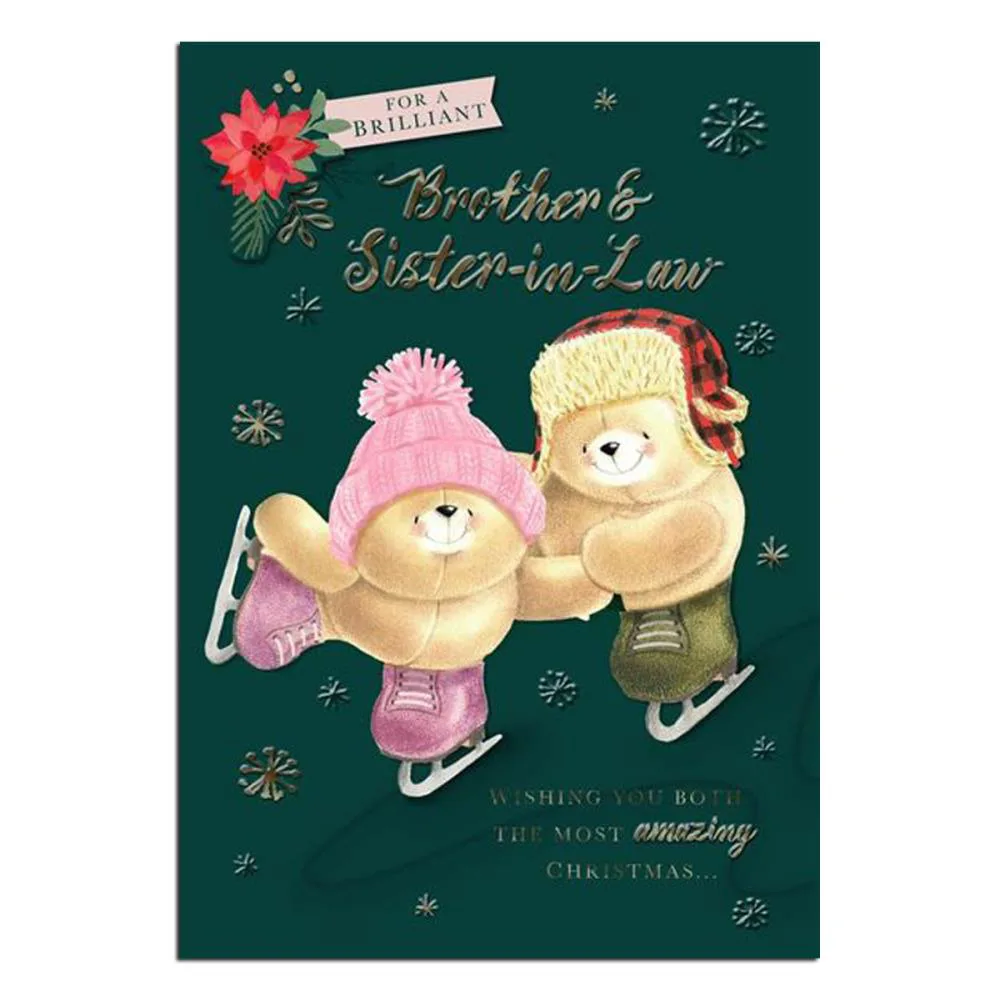 Brother &amp; Sister-In-Law Forever Friends Christmas Card