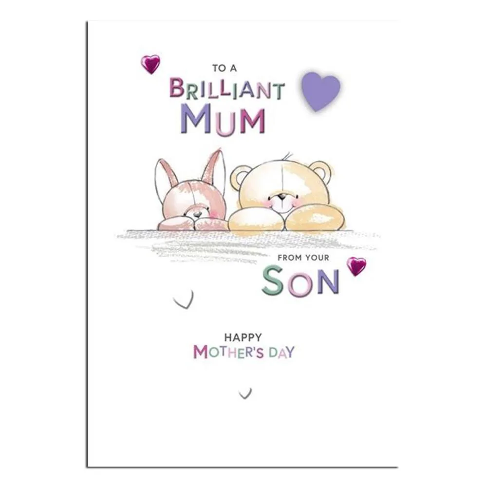 Mum From Son Forever Friends Mother's Day Card