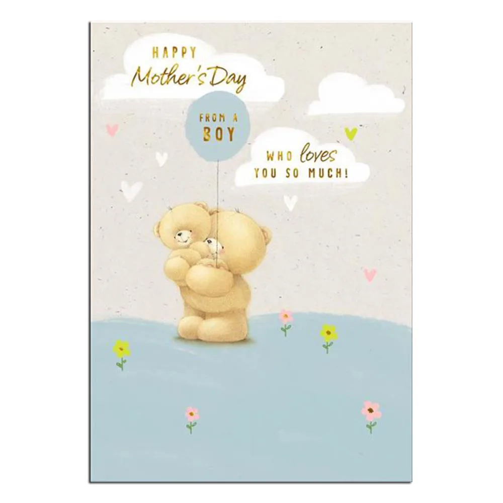 From Little Boy Forever Friends Mothers Day Card