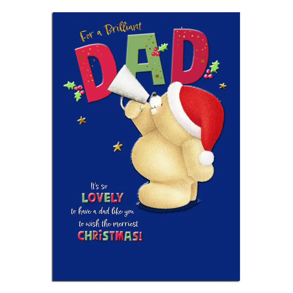Brilliant Dad Forever Friends Christmas Card