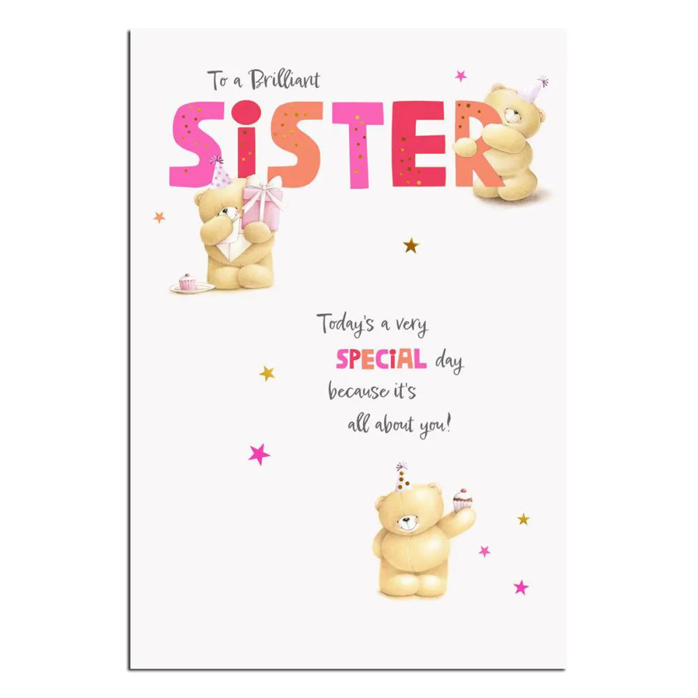 Brilliant Sister Forever Friends Birthday Card