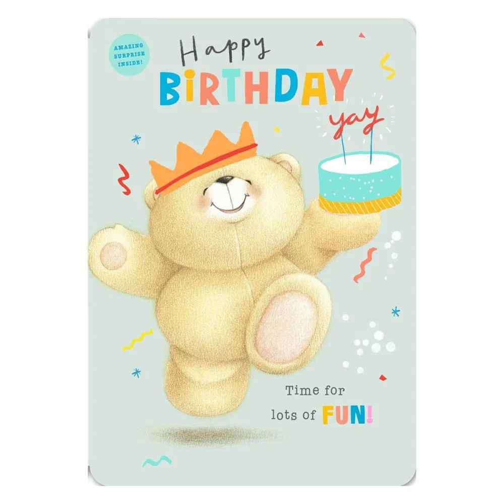 Happy Birthday Cake Forever Friends Birthday Card