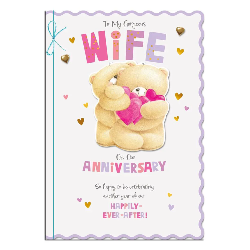 Wife Anniversary Forever Friends Card