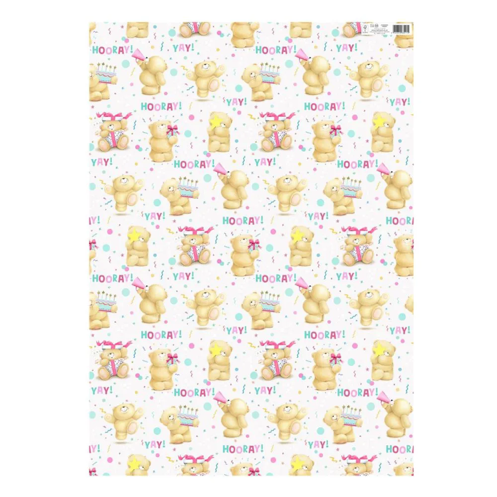 Forever Friends Birthday Wrapping paper Sheet