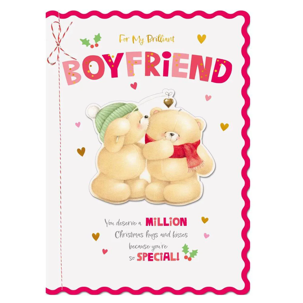 Brilliant Boyfriend Forever Friends Christmas Boxed Card