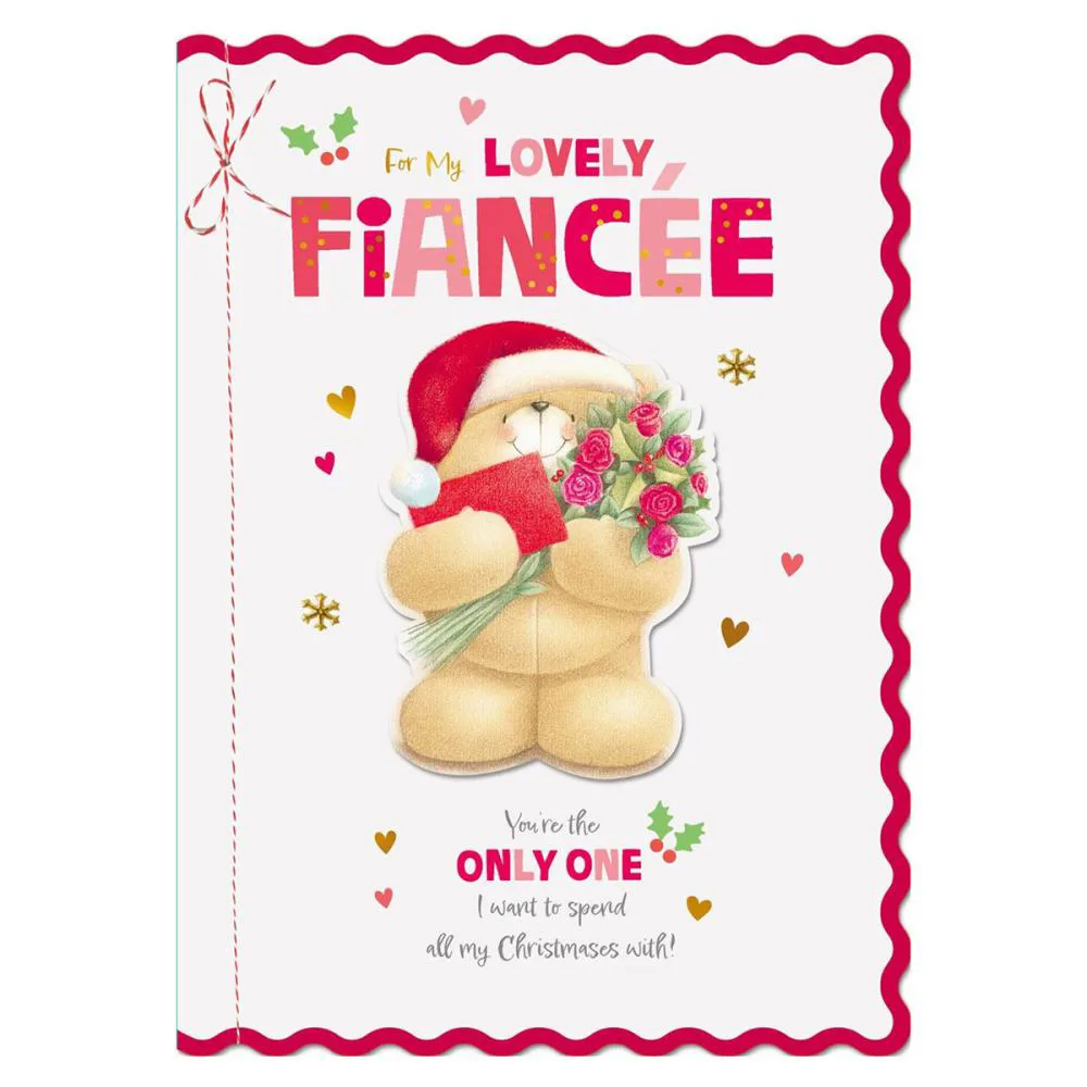 Lovely Fiancee Forever Friends Christmas Boxed Card