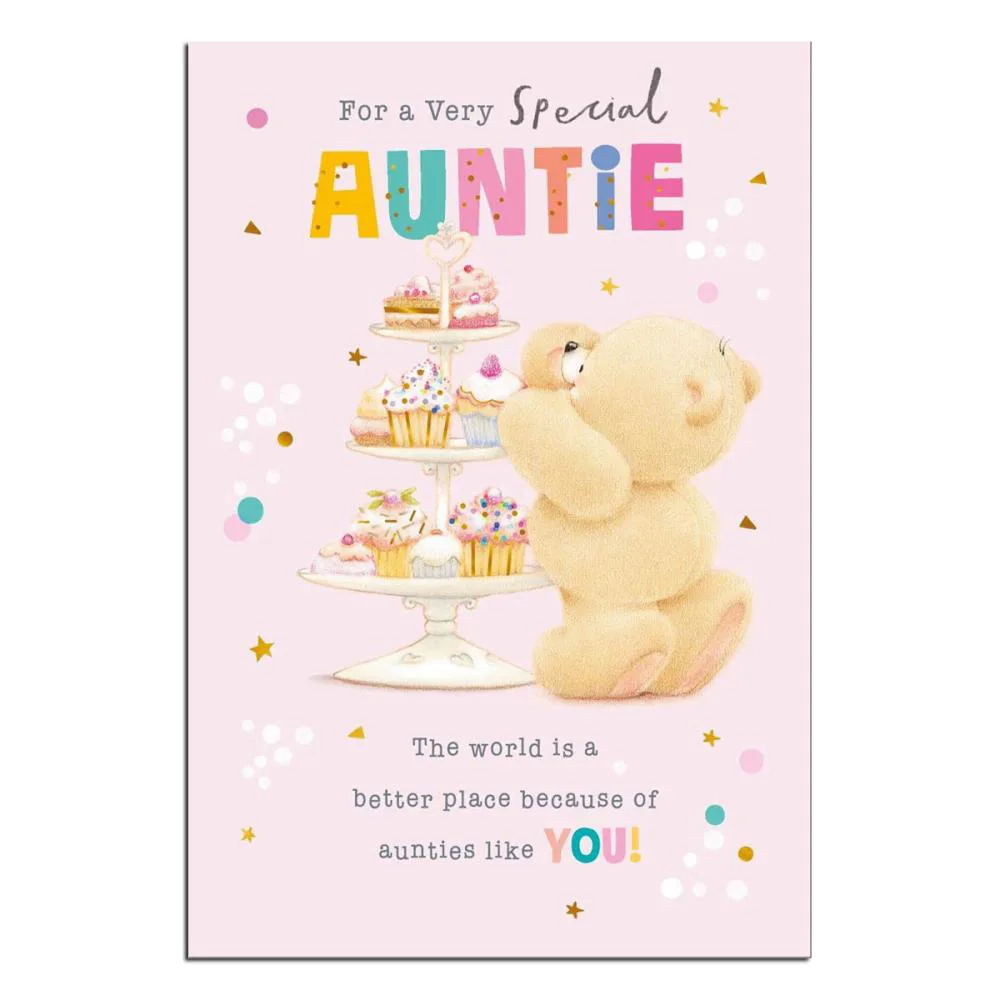 Special Auntie Forever Friends Birthday Card