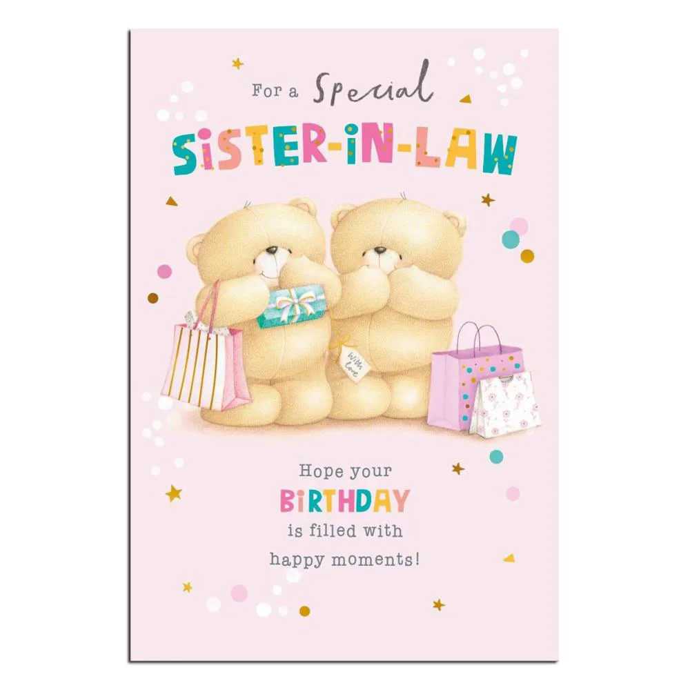 Special Sister in Law Forever Friends Birthday Card