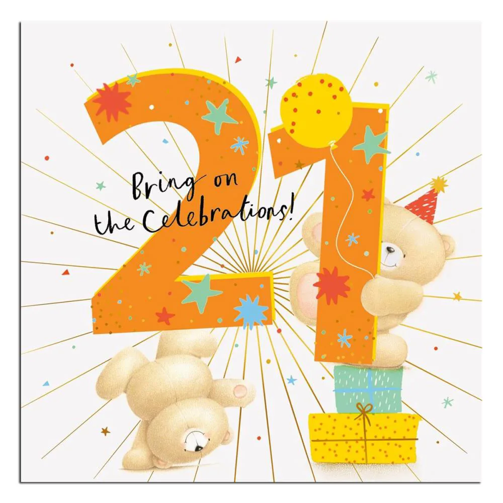 21st Birthday Forever Friends Birthday Card