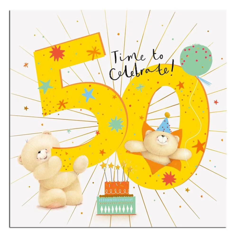 50th Birthday Forever Friends Birthday Card
