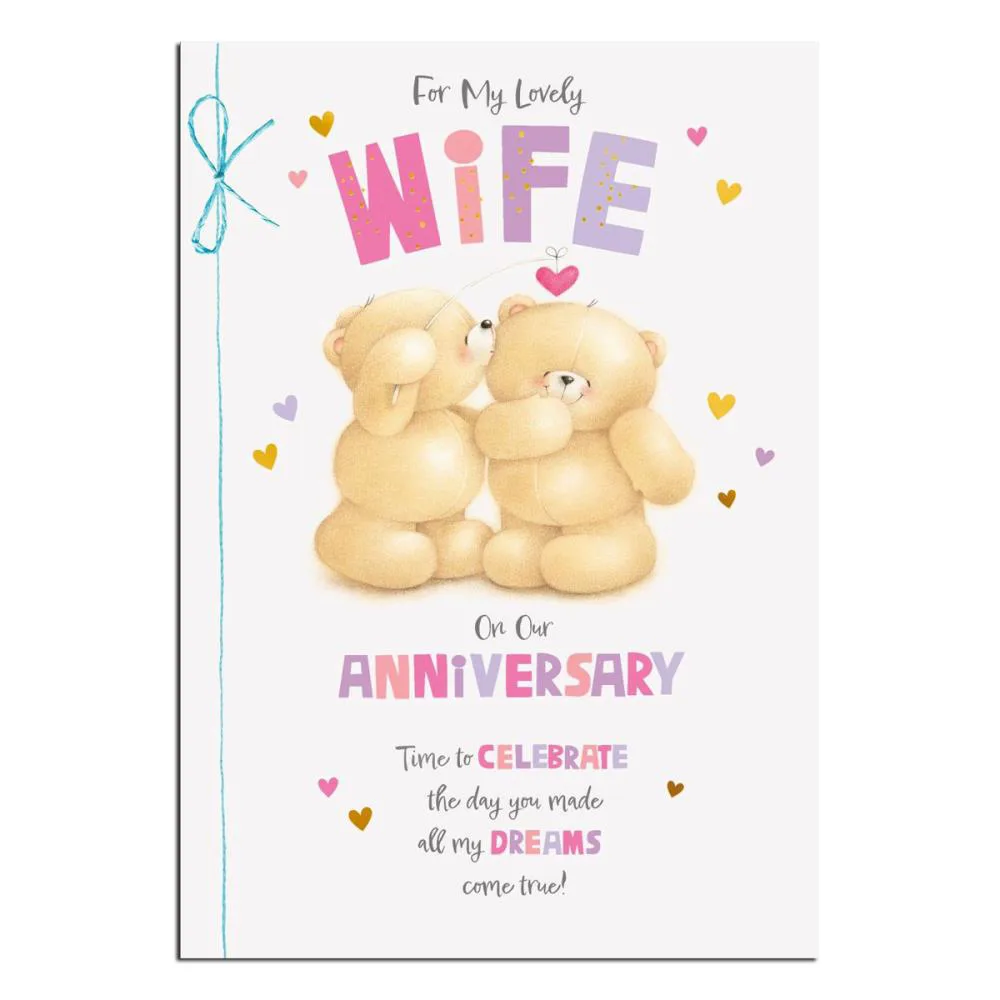 Wife Anniversary Forever Friends Card