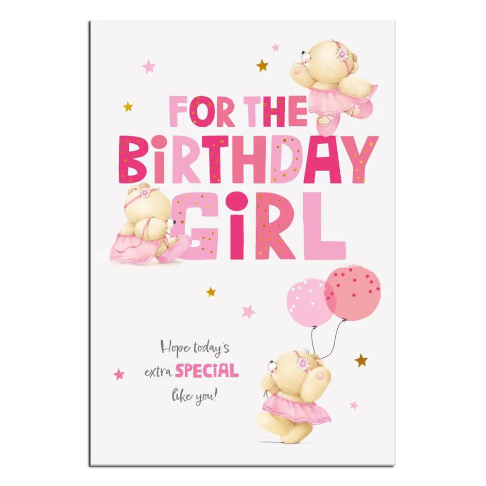 Birthday Girl Forever Friends Birthday Card