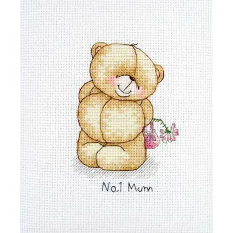 No.1 Mum Mini Forever Friends Cross Stitch Kit