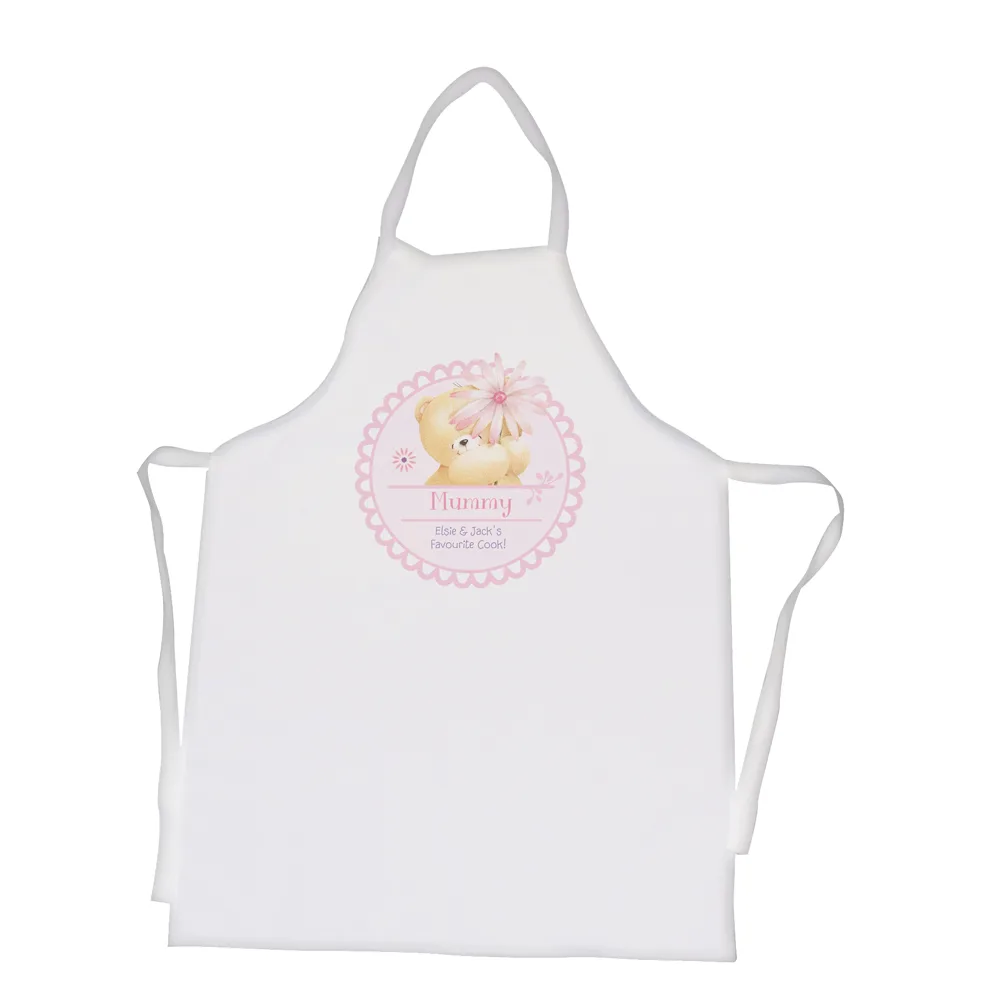 Personalised Forever Friends Big Flower Apron