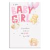 New Baby Girl Forever Friends Card