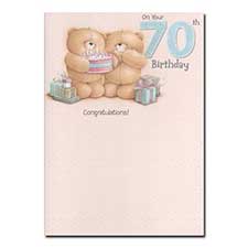 70th Birthday Forever Friends Card
