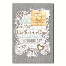 Sister &amp; Brother-In-Law Wedding Day Forever Friends Card