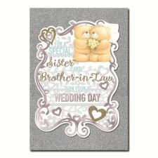 Sister &amp; Brother-In-Law Wedding Day Forever Friends Card