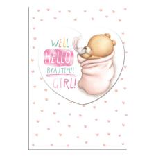 New Baby Girl Forever Friends Card