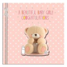 A Beautiful Baby Girl Forever Friends Congratulations Card
