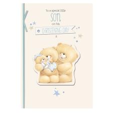 Son on Christening Day Forever Friends Card