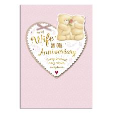 Wife Anniversary Forever Friends Card