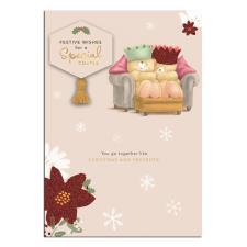 Special Couple Forever Friends Christmas Card