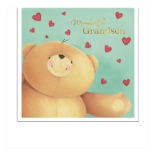 Wonderful Grandson Forever Friends Valentine&#39;s Day Card