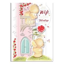 Beautiful Wife Forever Friends Pop Up Valentine&#39;s Day Card