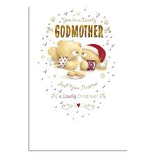 Lovely Godmother Forever Friends Christmas Card